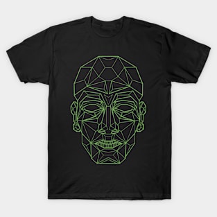 1980's Style Wireframe Skull T-Shirt